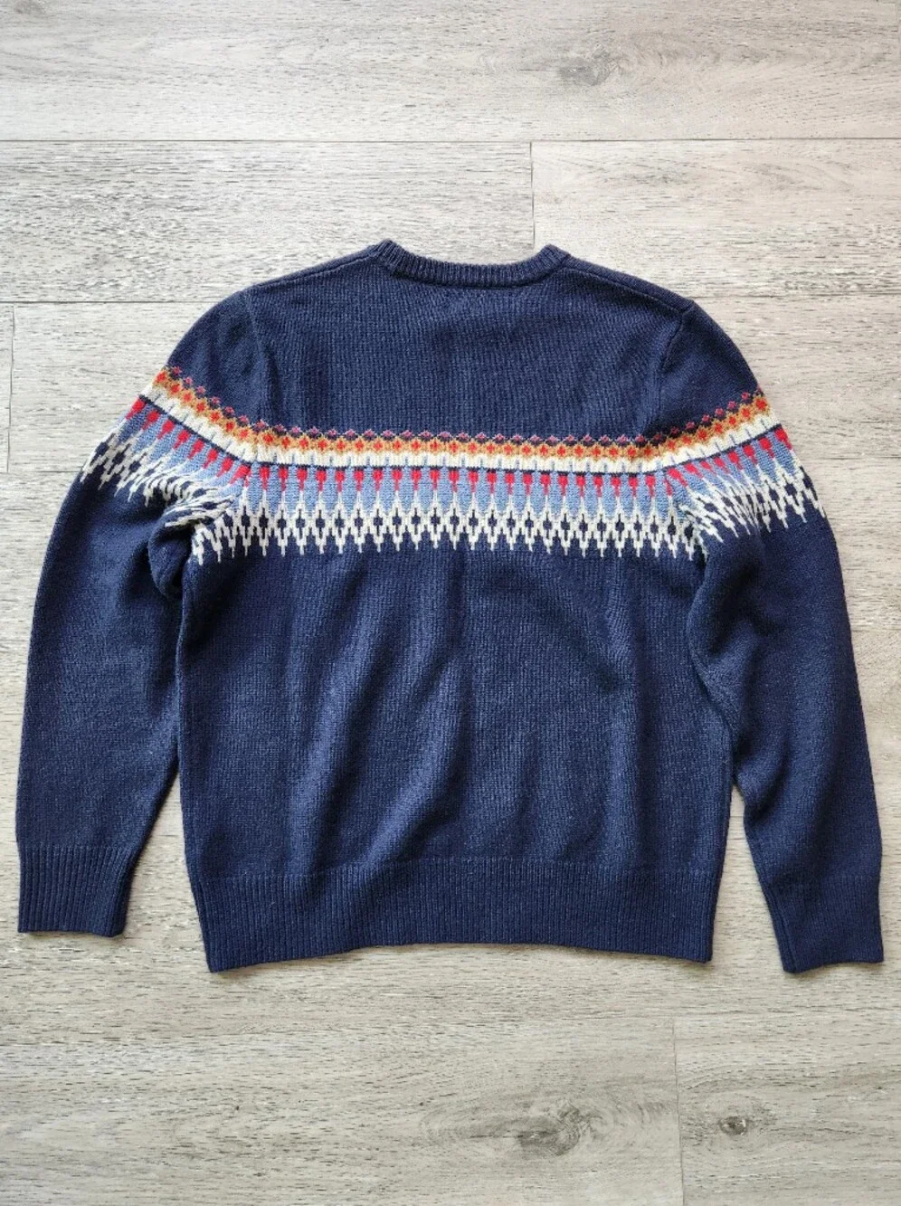 J Crew Fair Isle Lambswool Blend Crewneck Sweater Mens Xl Nwt